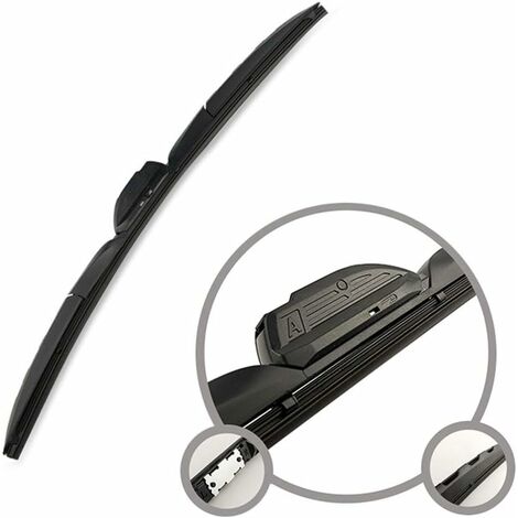 1 Uds escobillas limpiaparabrisas para limpiaparabrisas delantero de coche, rotación de 180 °, tres etapas, conector reemplazable, 19 pulgadas