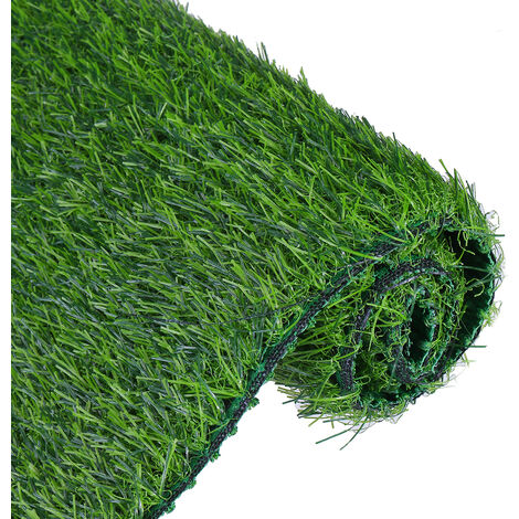 main image of "1 Uds., Rollo de césped artificial, alfombra de jardín verde realista recortada, 0,5x1 m, 1 cm de espesor, lavada"