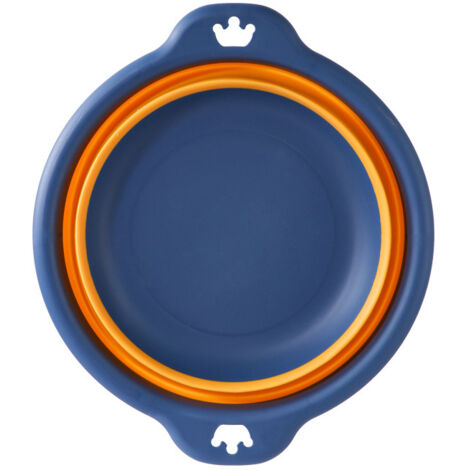 1 unidad Cesto de ropa plegable de plástico portátil Lavabo plegable de viaje Lavabo plegable seguro y duradero Suministros para el hogar y el baño Azul oscuro mediano