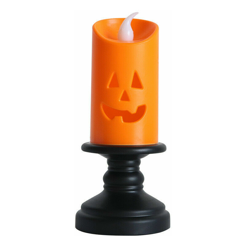 

5Pcs Halloween LED Vela Luz Calabaza Luz Candelabro colorido Decoración de fiesta Hogar