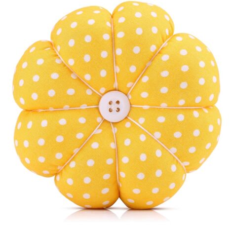 1 unité de Coussin à épingles créatif en forme de citrouille avec bracelet élastique pour couture