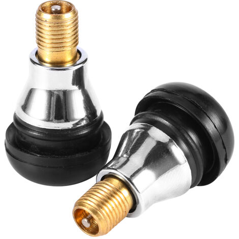 1 unité valve TR412 AC en laiton chromé pour pneus sans chambre, voitures et motos