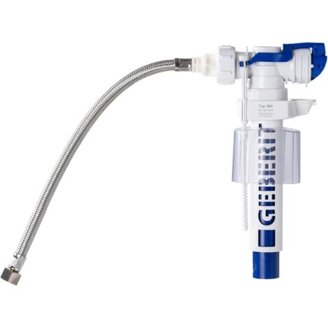 1 vanne de remplissage, filetage intérieur 3/8 pouce, pour réservoir wc, connexion arrière, basse et haute pression