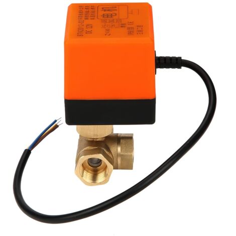1 Vanne électrique 3 voies Laiton DN15 G1/2 Acier Inoxydable Pour Climatiseur Eau Chaude Froide