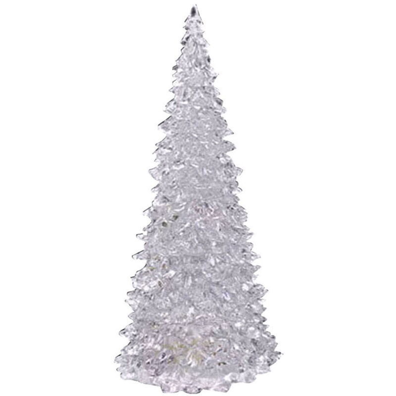 1 veilleuse led colorée en acrylique pour sapin de Noël, disponible en différentes tailles