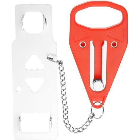 1 Verrou Porte,Acier Inoxydable,Serrure Voyage,Compact,Hôtels Maisons Appartements