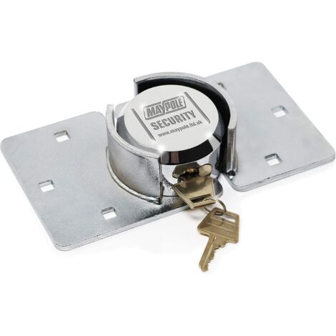 1 Verrou Serrure,Moraillon Chromé,Boulons Fixation,Camionnette Garage Abri