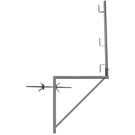 MATISÈRE 1 Verzinkte Gerüstkonsole 1.00m x 1.00m - Rundrohr - 110011009/01