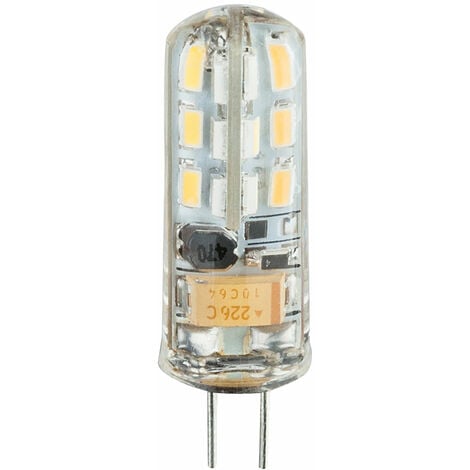 2x G4 1,5W 12V LED Lampe 3000K Warmweiß 135 Lumen Stiftsockellampe Ersetzt  15W Leuchtmittel Energiesparlampe