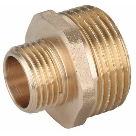 1 x 1/2 mâle BSP tuyau de fil réducteur raccords en laiton mamelon accouplements