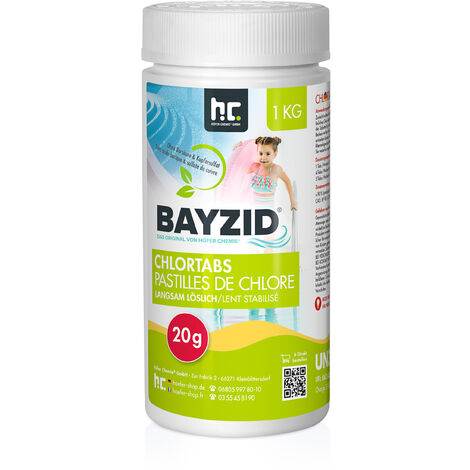 1 x 1 kg BAYZID® Chlortabs 20g langsam löslich