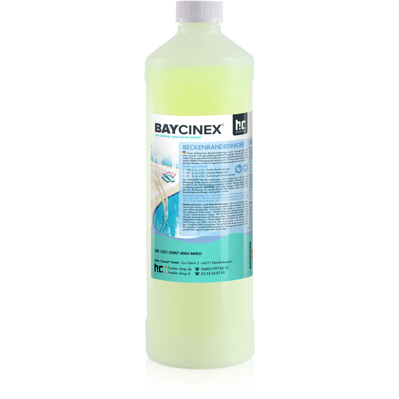1 x 1 Litre BAYCINEX Nettoyant ligne d'eau