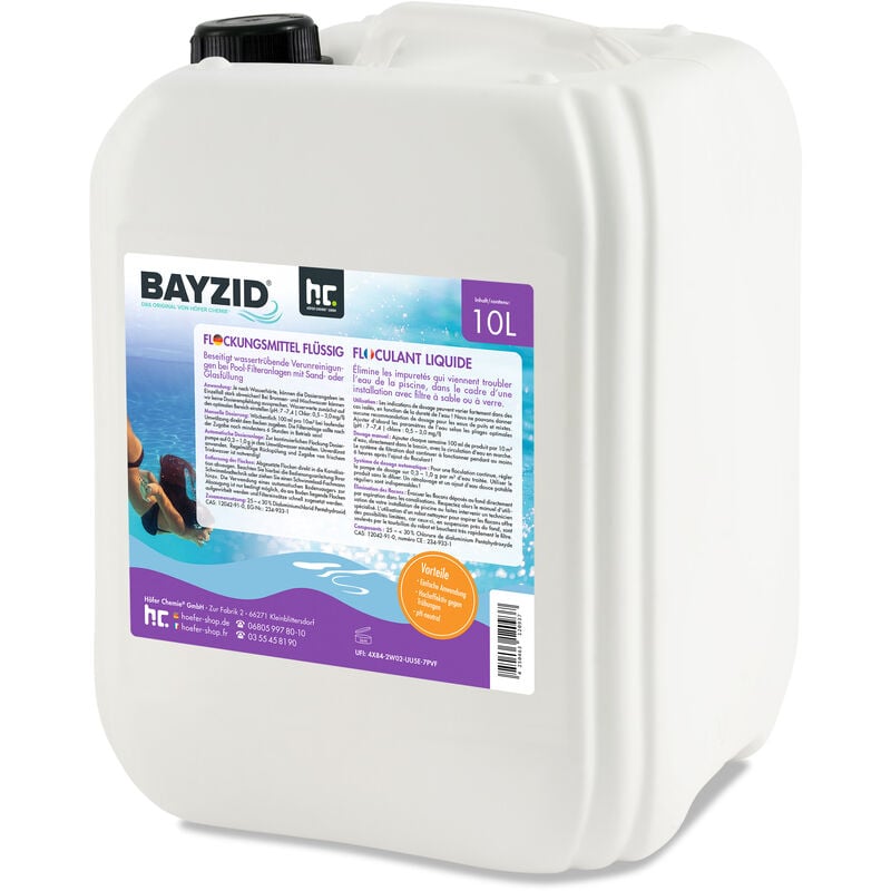 Höfer Chemie Gmbh - 1 x 10 Litre Bayzid Floculant liquide