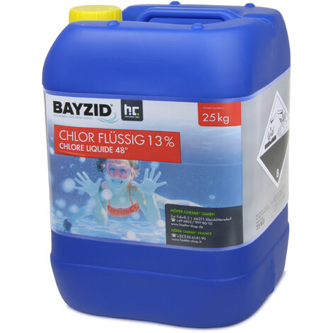 1 x 25 kg Bayzid Chlore liquide 48° (20 L)