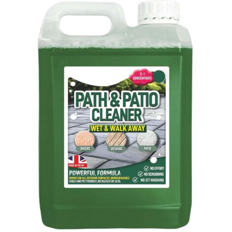 1 x 2.5 Litre Path & Patio Cleaner Fluid Staining Remover Cleaning Solution