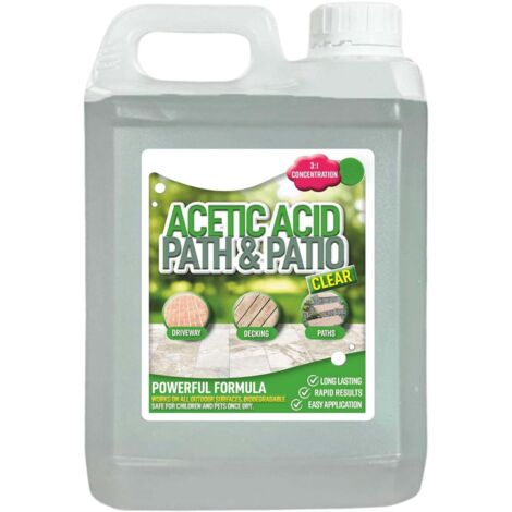 1 x 2.5 Litres Strong Garden Acetic Acid Vinegar Concentrated Outdoor Cleaner