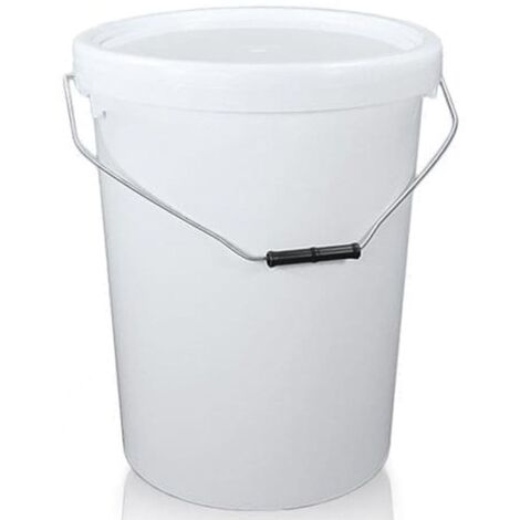 1 x 25L White Plastic Buckets