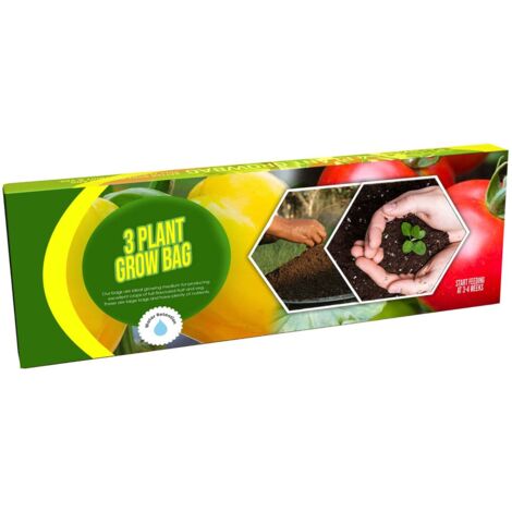 1 x 3 Plant Grow Bags (24 Litre) With Balanced Nutrients For Fruit & Veg