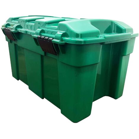 1 x 40L Strong Green Garden Storage Chest Trunk For Garden & Garages