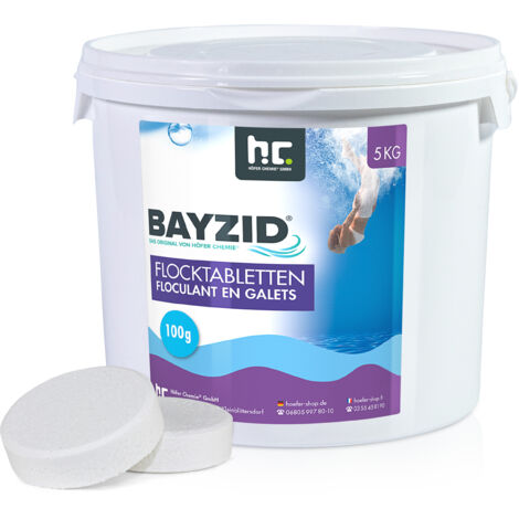 1 x 5 kg Bayzid Floculant en galets (100g)