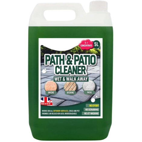 1 x 5 Litre Patio, Path & Driveway Cleaning Solution Removes Stains