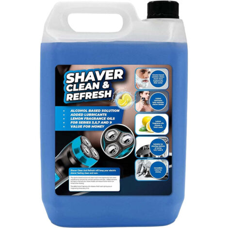 1 x 5 Litres Shaver Cleaning Refill Fluid Clean & Renew Cartridge