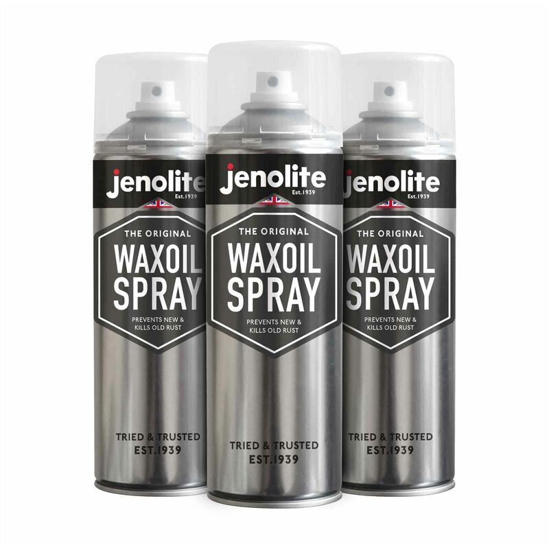 Mm_unverified_brand - 3 x 500ml Aerosol - jenolite Waxoil - Rust Prevention and Protection Aerosol Spray - Car/Bike/Motorcycle Corrosion Protection