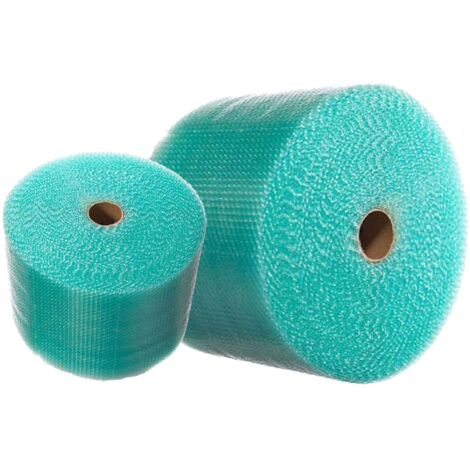 1 x 500x100m Green Biodegradable Small Bubble Wrap Rolls