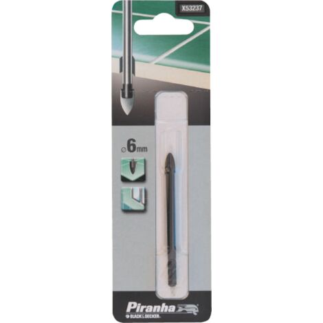 1 x 53242 verre piranha et pointe en cA ramique Pointes B&ampD Black &amp Decker 8 mm