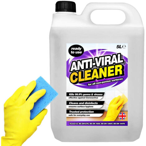 1 x 5L Antiviral Disinfectant Surface Cleaner Ready To Use
