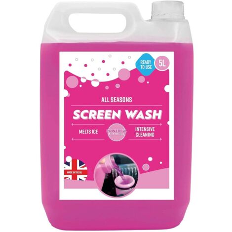 1 x 5L Pink Ready To Use All Season Windscreen Screenwash