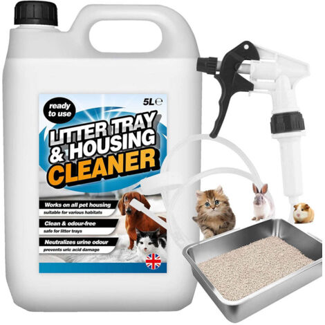 1 x 5L Ready To Use Litter Tray & Housing Cleaner With Convenient Long Hose Trigger