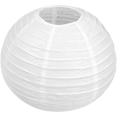 1 x Abat-jour Lanterne Papier 40cm Blanc Crème, Style Japonais et Chinois