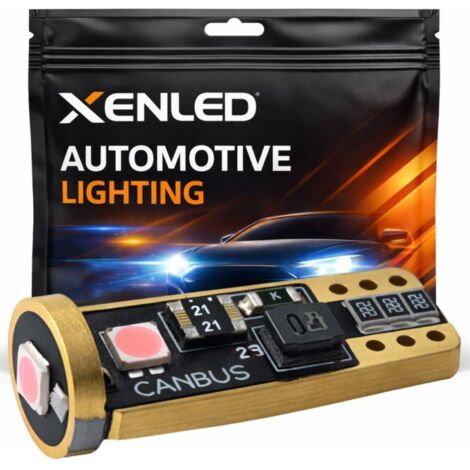 1 x AMPOULE W5W 3-LED Super Canbus 130Lms XENLED - ROSE