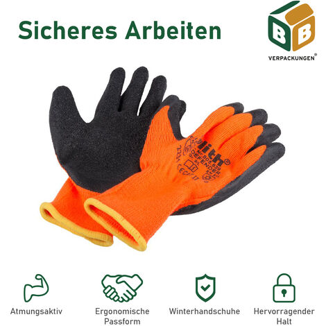 Nitras Winter Blocker Winterhandschuhe Arbeitshandschuhe Latex Handschuhe 72x 