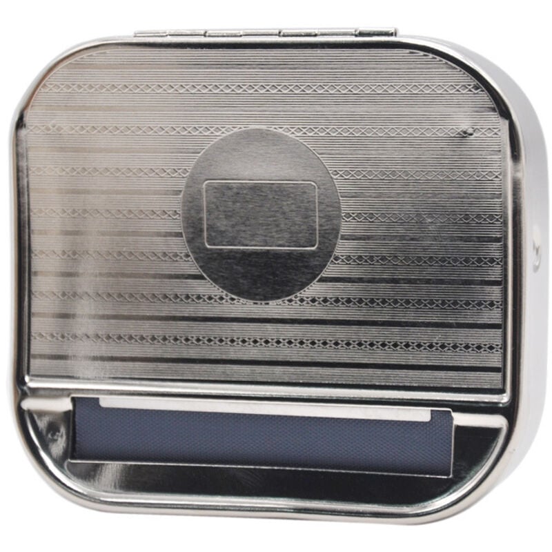 Image of x automatische Zigarettenrollmaschine aus Metall zum Drehen von Zigaretten auf 70 mm kurzem Papier.