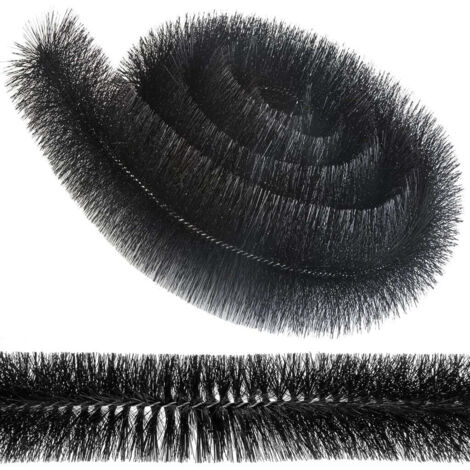 1 x Black Gutter Brush 4m x 100mm Prevents Debris & Moss