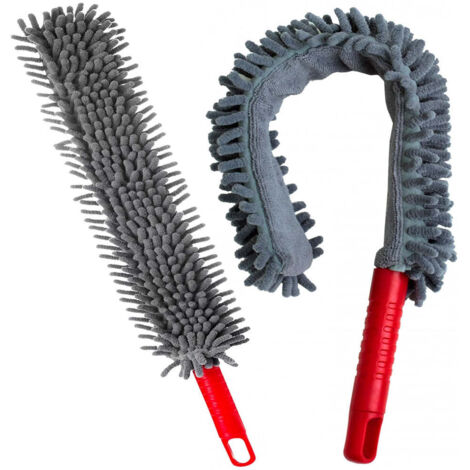 1 x Flexible Noodle Microfibre Duster For Cleaning Dust On Blinds & Lights