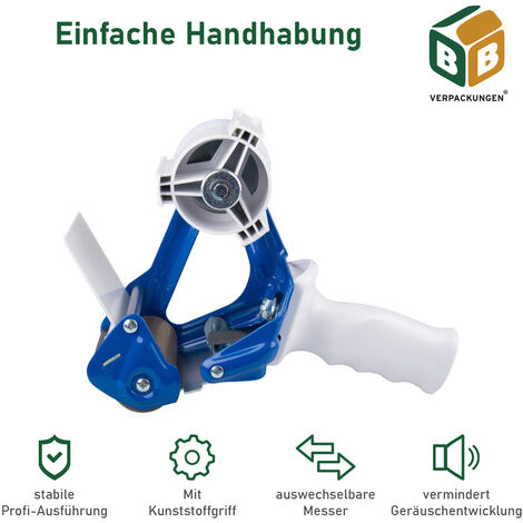 Profi Handabroller-Rollenbremse-Paketbandabroller Klebebandabroller Abroller 