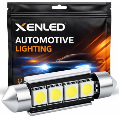 1 x LED Navette FX Racing C10W 42mm 4 SMD DISSIPATOR CANBUS - Navette 42mm - C10W BLANC 12V