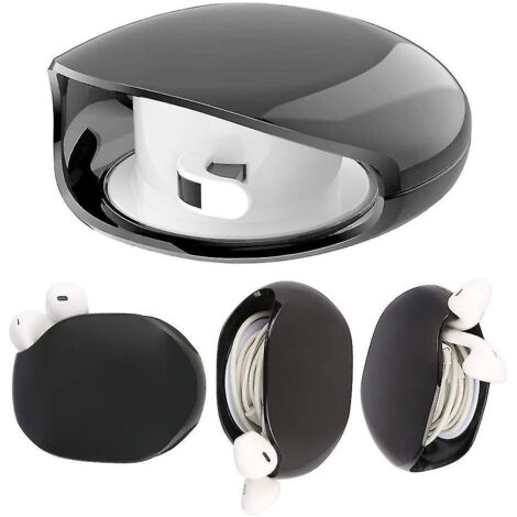 1 x Organisateur de câbles automatique, enrouleur de bobine intelligent, boîte de rangement pour écouteurs, cordon rétractable
