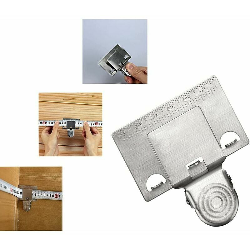 1 x Tape Measure Clip New Type Woodworking Accurate Wood Positioning Measuring Tool Location Measuring Accessory | 06286512421555