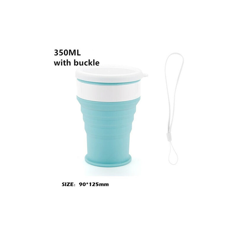 1 x tazza d'acqua in silicone pieghevole portatile...