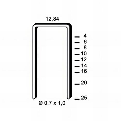 A-14 - 12,84 x 14 x D. 0,7 x 1 mm - 6A-141 - Alsafix - 14