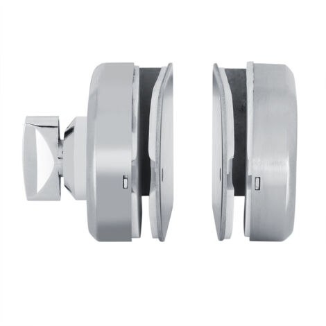 10-12 mm Drehknopfschloss aus Edelstahl für Glastüren, geeignet für Badezimmer/Hotels