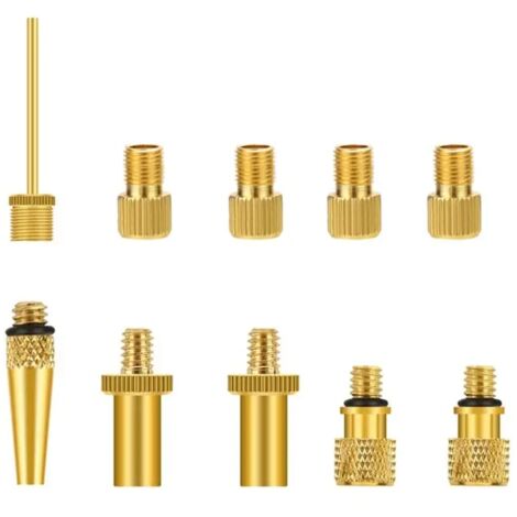 10/12x Embouts de gonflage pour pneus, valve de pneu, compresseur d'air, pince, convertisseur de filetage pour voiture, adaptateur de buse de gonflage, connecteur Dropshipping-AquaForge