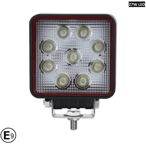 10См 27W Супер Мощен Квадратен PRO Led Диоден Халоген Лед Лампа Прожектор 12-24V