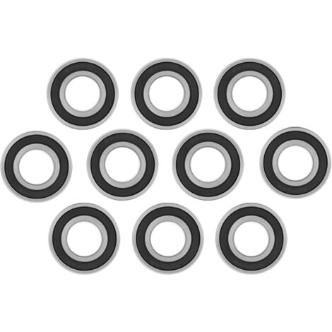 10 abgedichtete Kugellager 6004-2RS1 20x42x12 mm, 10er-Packung, abgedichtete Lager für Fahrräder und Maschinen