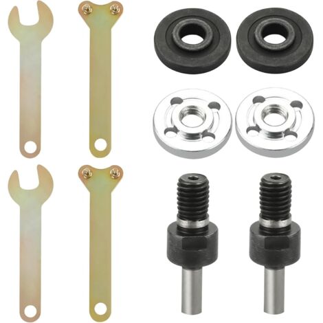 10 accesorios para amoladora angular, biela, convertidor de taladro manual, acoplador metálico, para amolado eléctrico, corte de azulejos y pulido de metales.