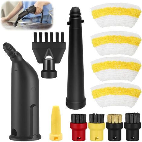 10 Accessoires Nettoyeur Vapeur, Buse Allongée, Brosse Ronde, Joint, Pour Kärcher SC1-SC5